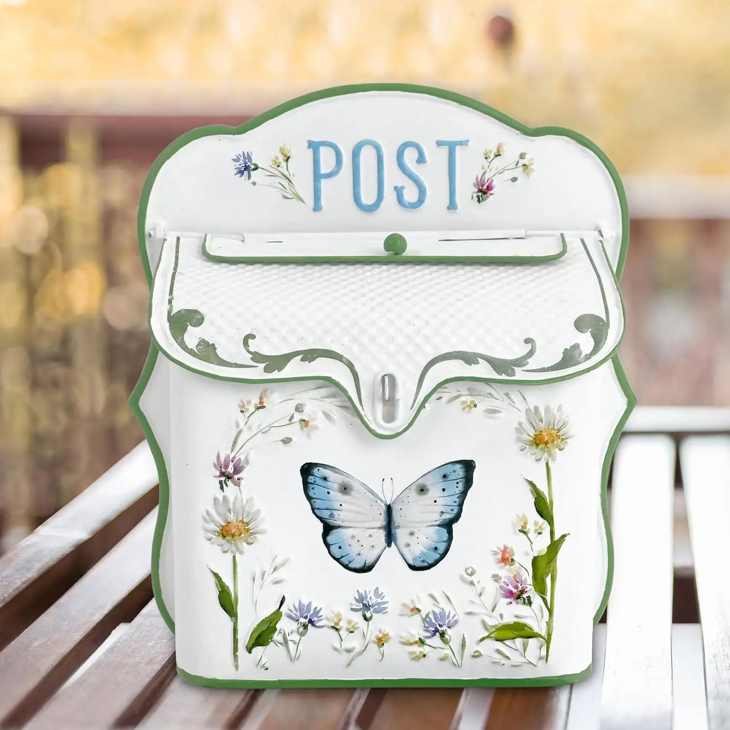 European retro wrought iron mailbox creative home suggestion box wall decoration storage box outdoor
