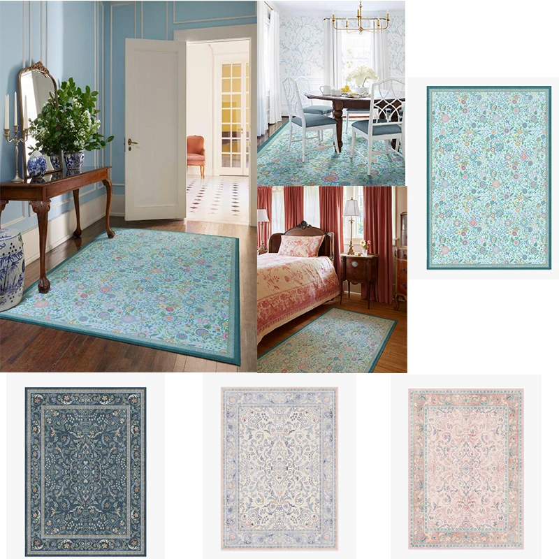 

Lady romantic floral motifs Soft Lavender Rug Daphne Bridgerton Royal Garden Multicolor Rug Persian Style Rug