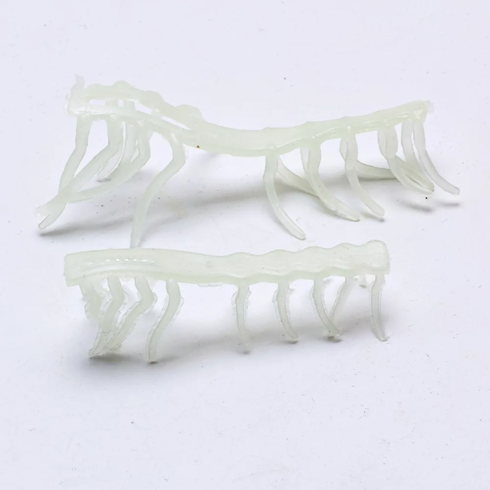 Cebo luminoso de goma blanda para camarón – accesorios de madera - imagen 2