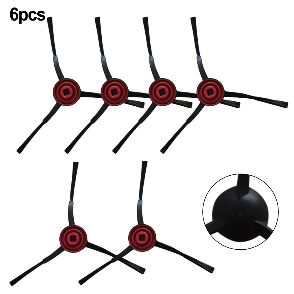 Replacement Parts Side Brushes Compatible with For Laresar Mars01 & For Lubluelu SL68 Robot Vacuum Total of 6 Pieces