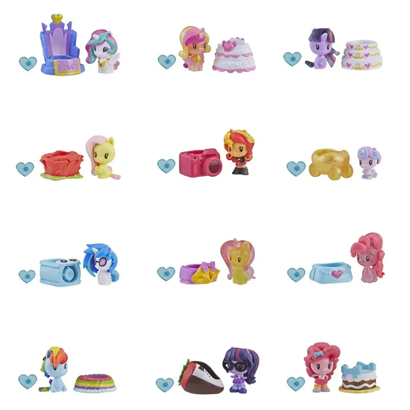 Hasbro My Little Pony Figurine Cute Wedding Balloon Doll Toys Fluttershy Pinkie Pie Rarity Surprise Figure Kids Gifts Blind Box