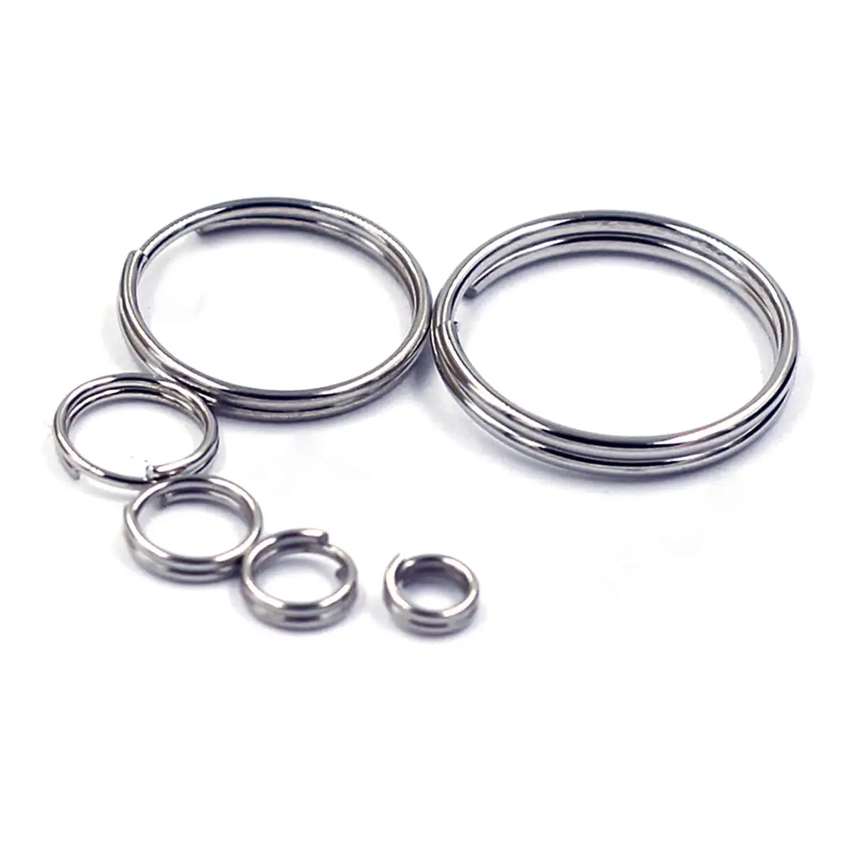 100 قطعة 4/5/6/7/15/16 مللي متر حلقات الانتقال المفتوحة حلقات مزدوجة سبليت خواتم سلسلة موصلات DIY بها بنفسك الحرف مستلزمات صناعة المجوهرات