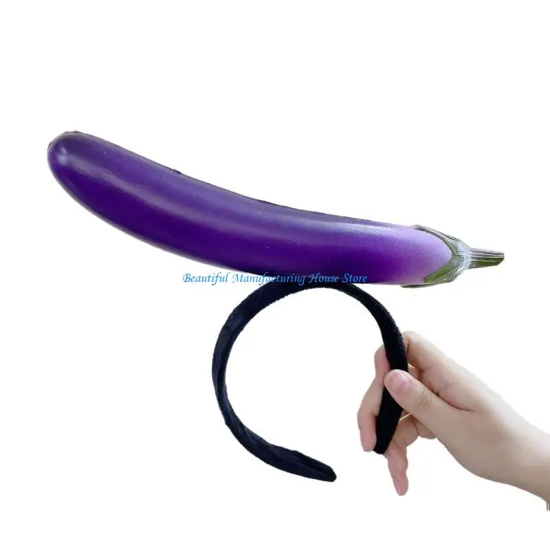 

E56A Забавный обруч для волос с овощами, повязка на голову с изображением моркови, повязка на голову с фруктами, вечерние для