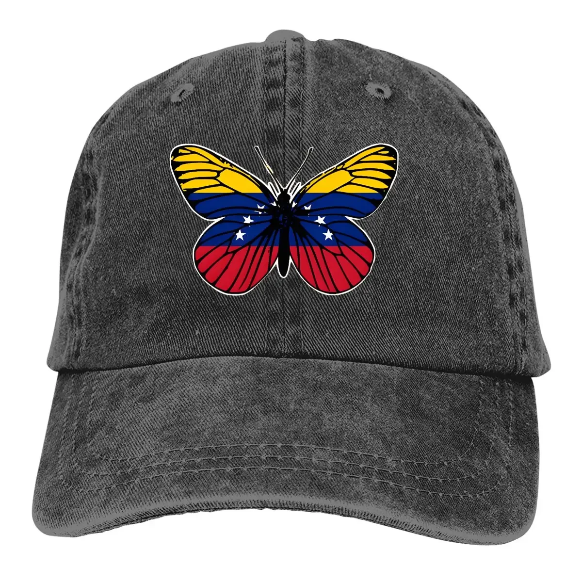 Butterfly Baseball Caps Peaked Cap Venezuela Flag Sun Shade Hats for Men Women