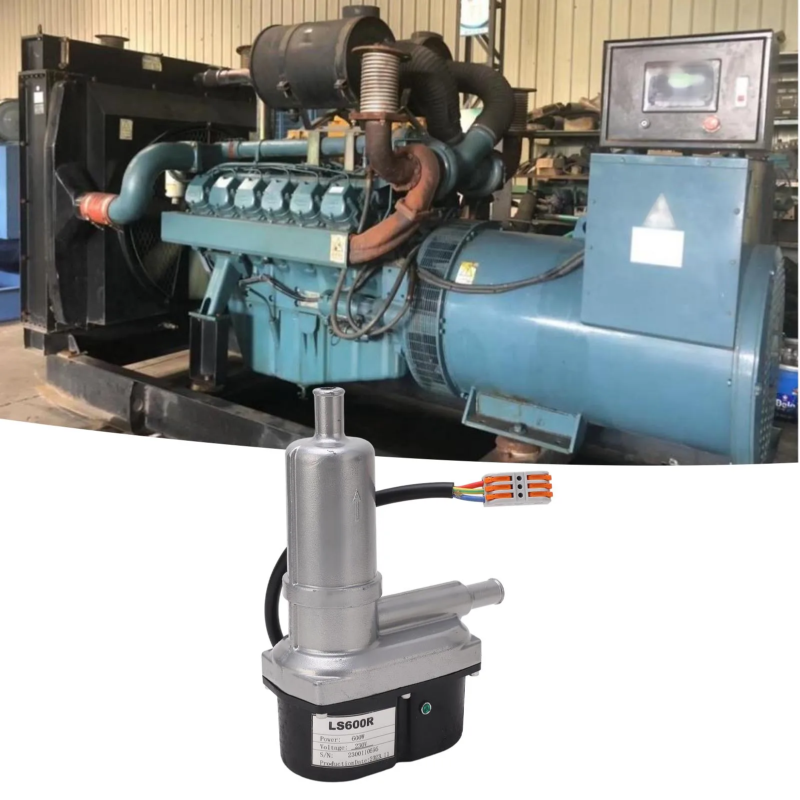 

Coolant Preheater Diesel Generator Coolant Heater Constant Temperature 35‑50℃ Adjustable Self Circulation Coolant Preheater 600W