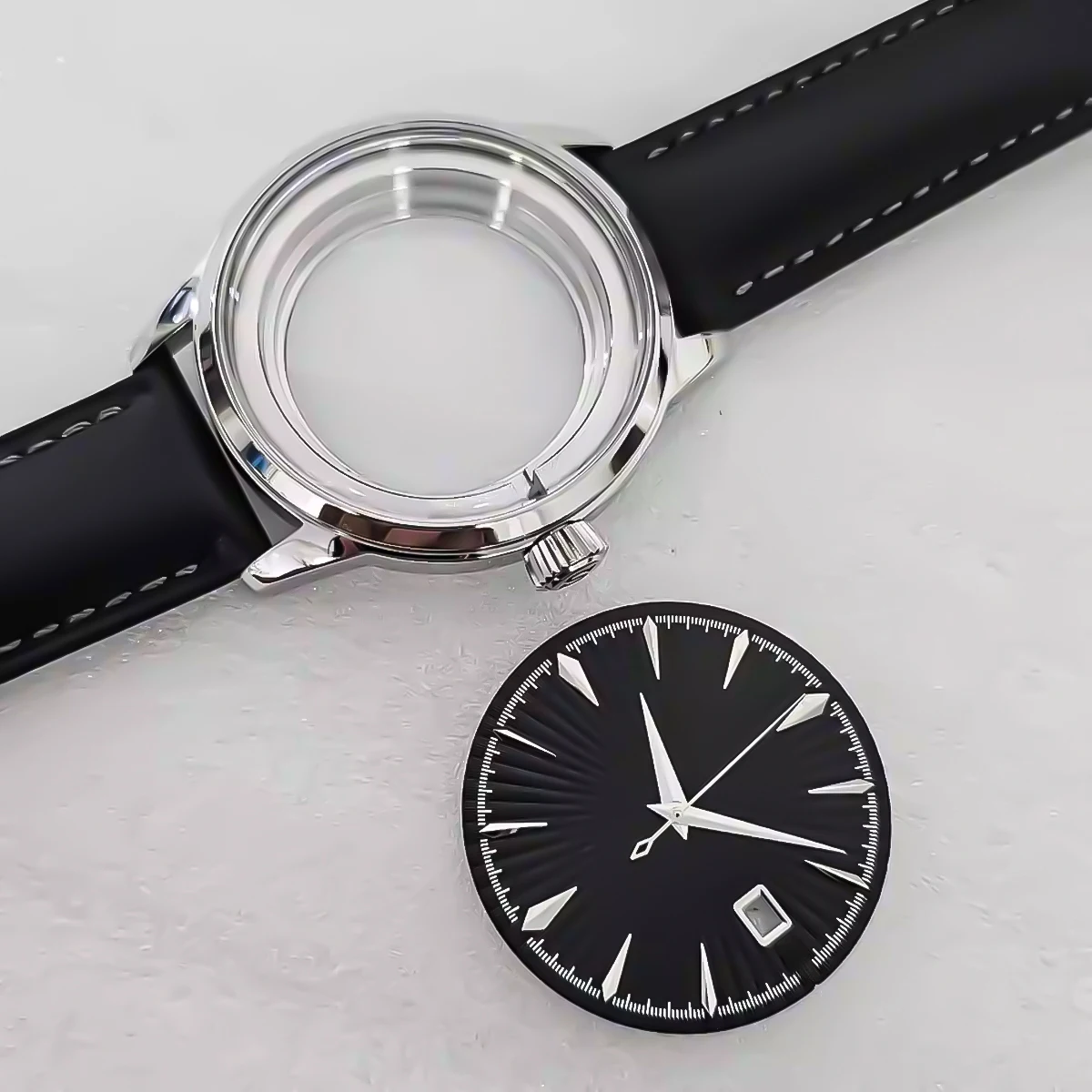 29 مللي متر تاريخ الرجال والنساء ساعة الطلب شعاعي نمط سطح مع ساعة واحدة استبدال أجزاء لحركة NH35/NH36