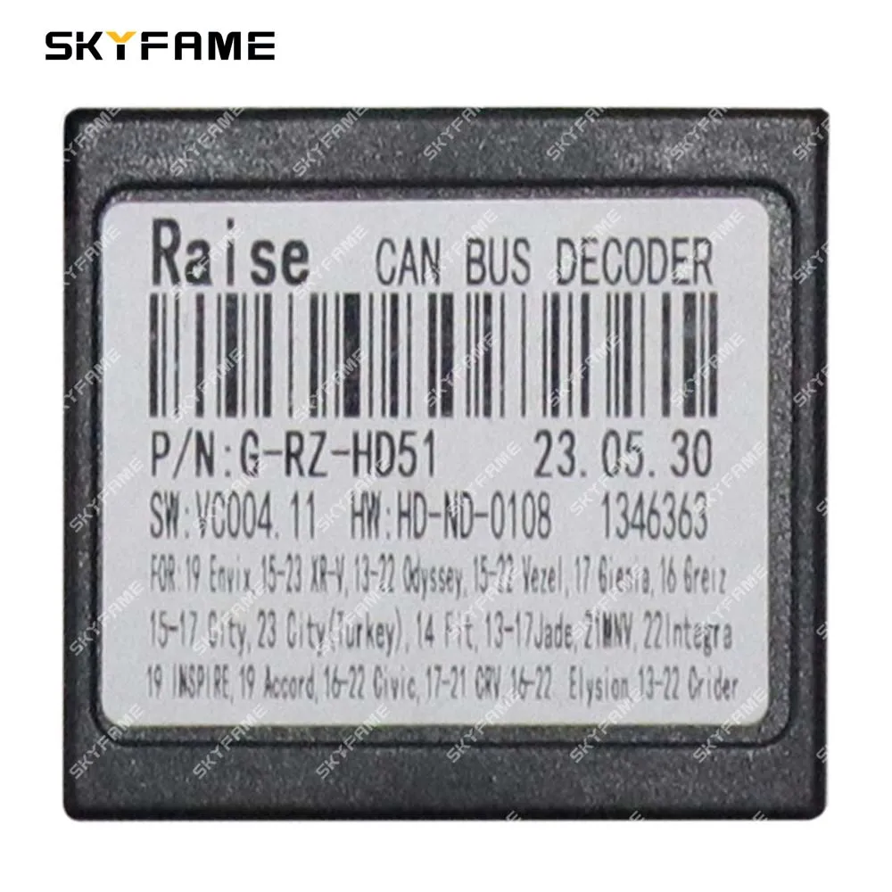 SKYFAME Car 16pin Wiring Harness Adapter Canbus Box Decoder Android Radio Power Cable For Honda Accord 10 Inspire G-RZ-HD51 view 3