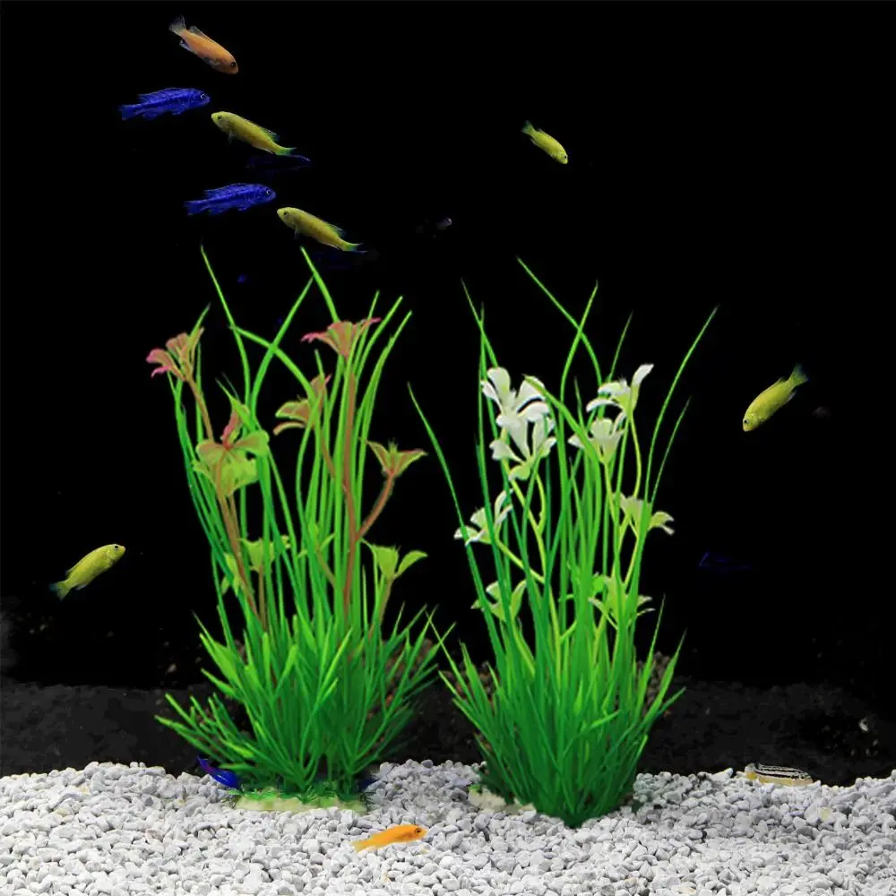 

Aquarium Accessories 13cm Artificial Aquarium Plants Plastic Green Aquatic Green Plant Simulation Water Weeds Ornament Fish Tank