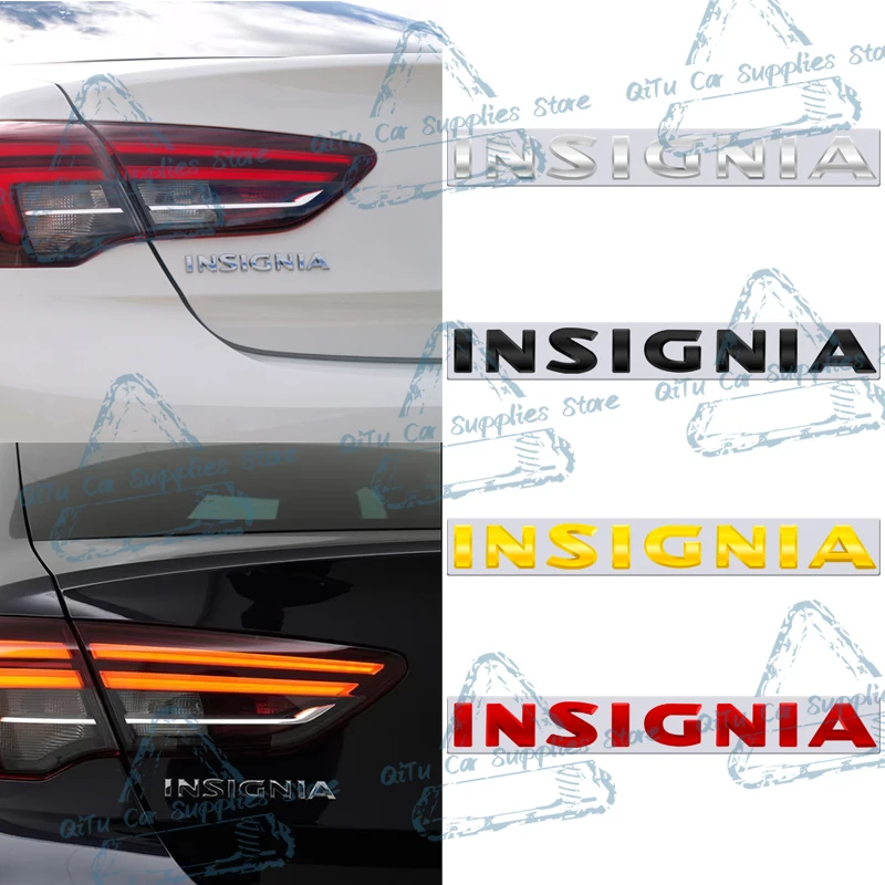 Car Styling Metal Insignia Emblem Lettering Logo High Quality Car Rear Trunk Badge Decor Sticker For Opel Vauxhall