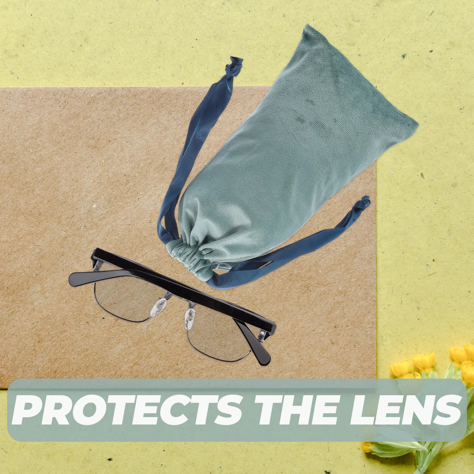 

Ski Goggles Storage Bag Supple Comfortable Material Scratch-Proof Drawstring Closure for Glasses Smartphone Jewelry