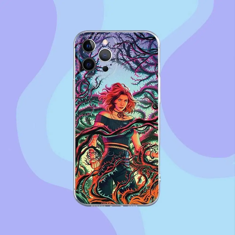 حافظة هاتف B-Buffy the V-Vampire S-Slayer لهاتف iPhone 16,15,14,13,12,11 Pro,Max,Plus,X,XS,XR,SE,سيليكون شفاف صغير ناعم