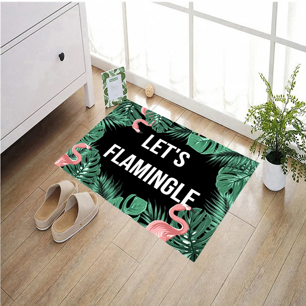 

Let's Flamingle Doormat, Outdoor Funny Rug, Front Door Mat, Rubber Non-Slip Floor Mat, Kitchen Bath Mat