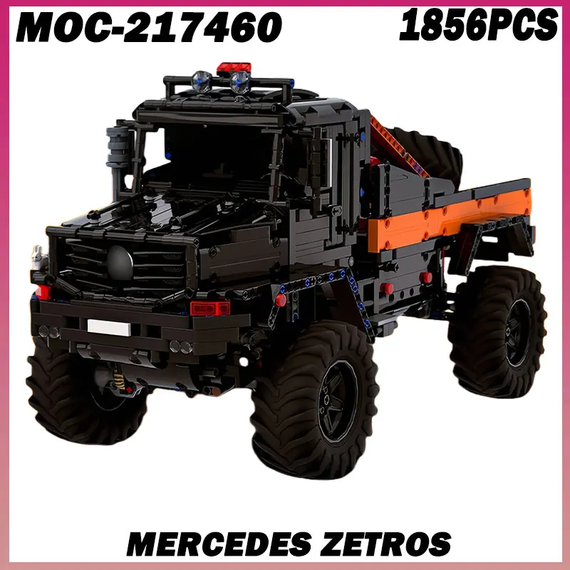 

1856 шт. MOC- 217460 Zetros линия внедорожник автомобиль строительная модель блоки игрушки для детей кирпичи подарки на день рождения для мальчиков