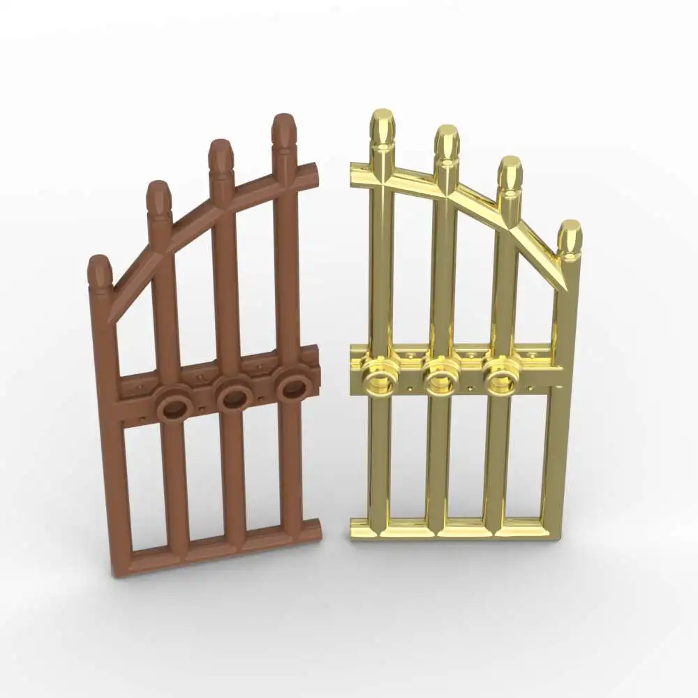 

MOC 10 шт. 42448 с решетками, три шпильки, адаптивные кирпичи, дверь 1x4x9, арочные ворота, строительные блоки, игрушки для взрослых и мальчиков, подарки на особый день