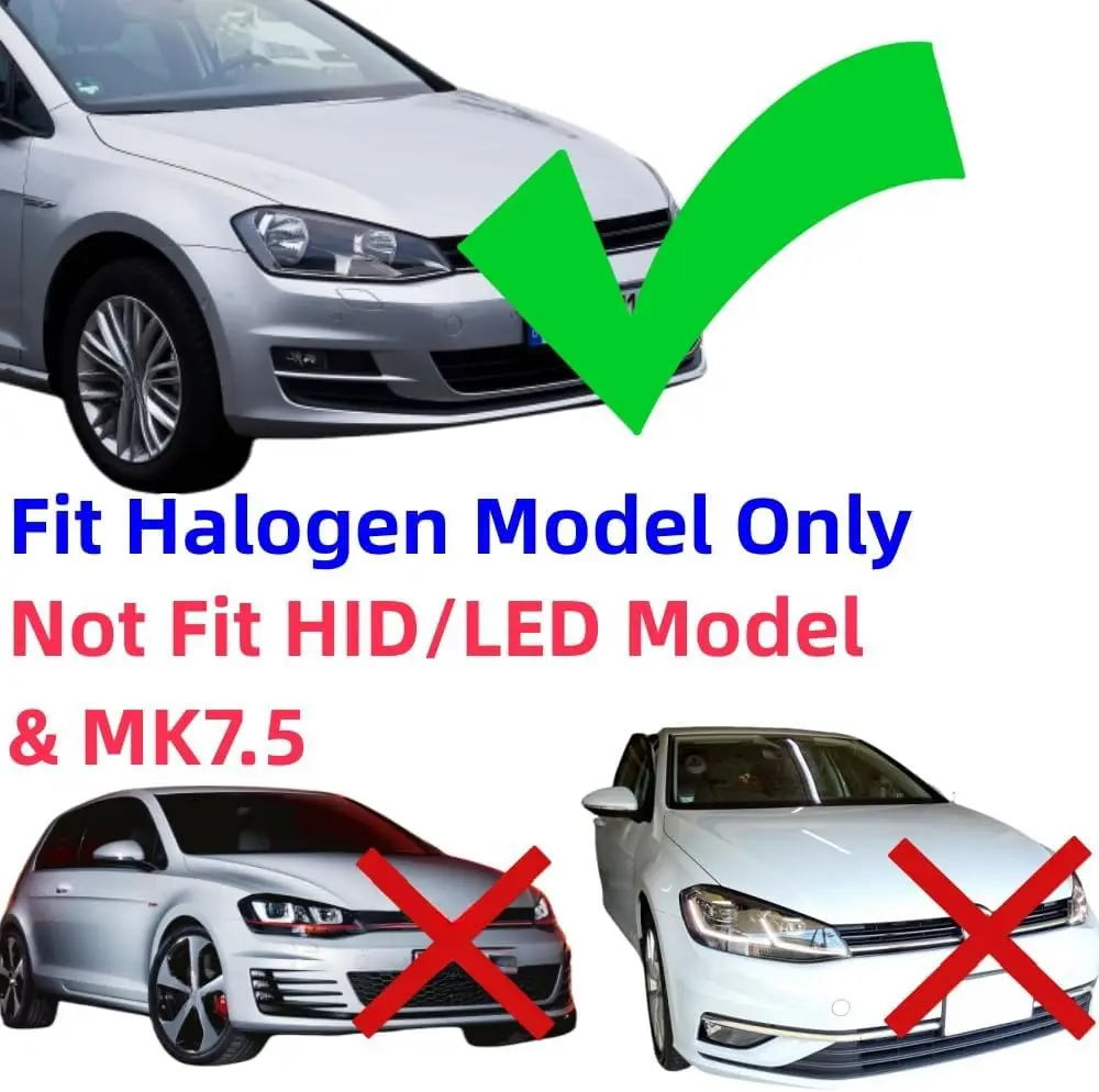 المصابيح الأمامية LED لسيارة Volkswagen VW Golf VII Golf MK7 TSI TDI 2012-2017 مجموعة المصابيح الأمامية الديناميكية [غير مناسبة GTI/R/GTD/MK7.5]