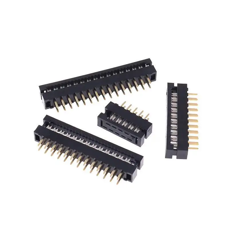 5 Stück FD Crimpkopf Lötplatten-Typ 2,0 mm Rastermaß Grauer Flachbandkabel-Stecker 10 14 20 26 30 34 40P – Detail 3