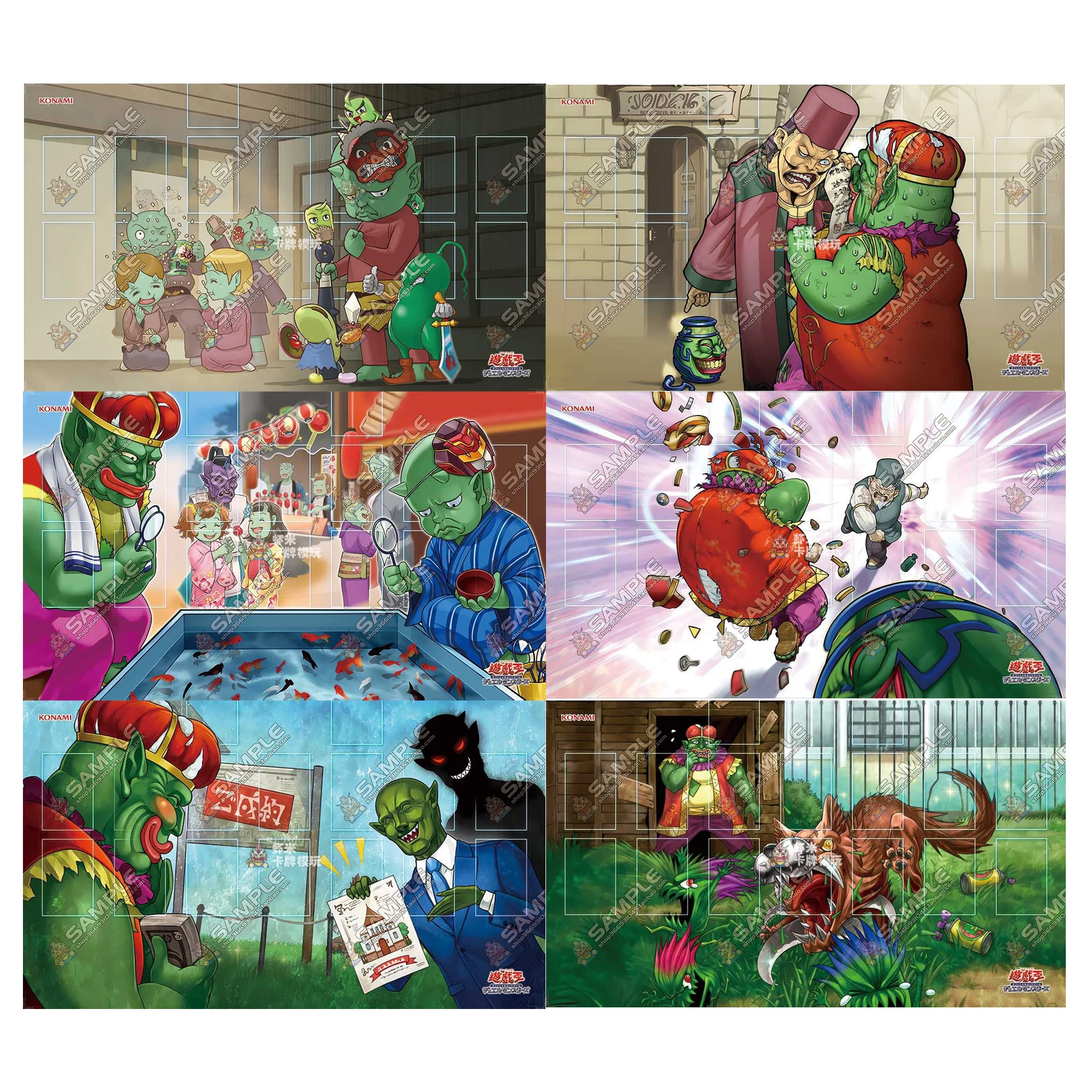 

600X350X2Mm Diy Yu-Gi-Oh! Картка для каллиграфии Goblin, боевой коврик для одного игрока, настольная игра, карточная пластина, боевой коврик, подарочные игрушки
