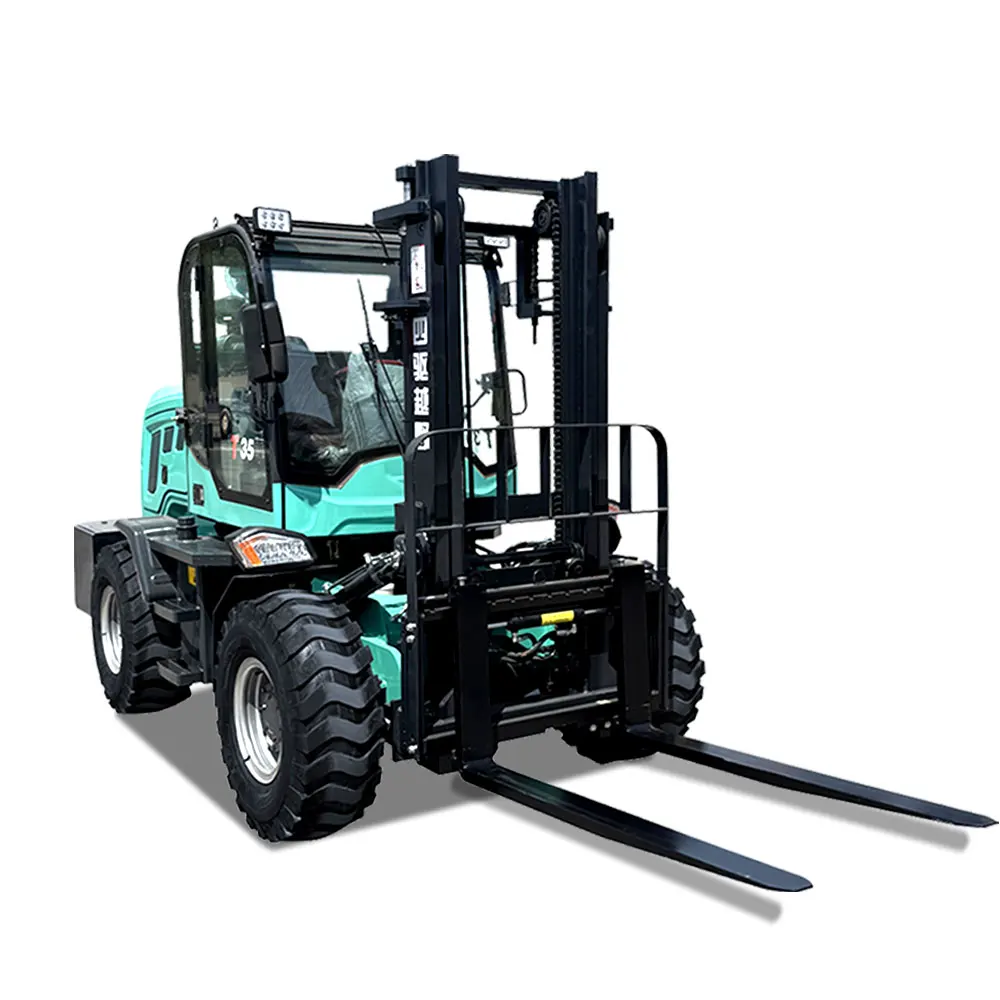 Heavy Duty 4WD Off-Road Forklift with EPA CE Euro 5 Certification for Efficient Material Handling 1-5 Ton Capacity customized