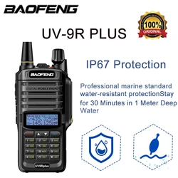 Baofeng UV-9R 플러스 듀얼 밴드 방수 워키토키, 15W IP68, 16km 장거리 휴대용 HF 트랜시버, CB 사냥 햄 라디오