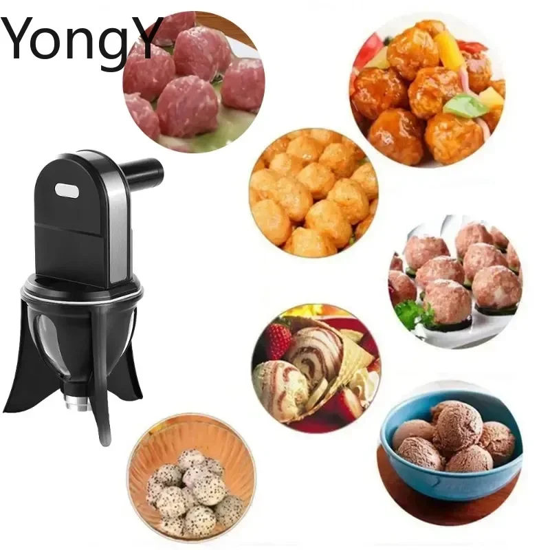 Automatic Luqaimat Maker,Multipurpose Quick Meatball Maker for Beefball Fishball Glutinous Rice Ball,Sweet Dumpling Making Tool