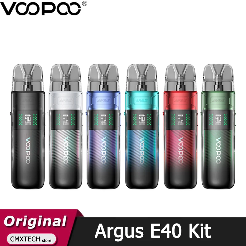 Oryginalny zestaw VOOPOO Argus E40 Kit 40W Pod Vape z akumulatorem 1800mAh 4.5ml Cartridge pasuje do PnP X Coil Electronic Cigarette Vaporizer