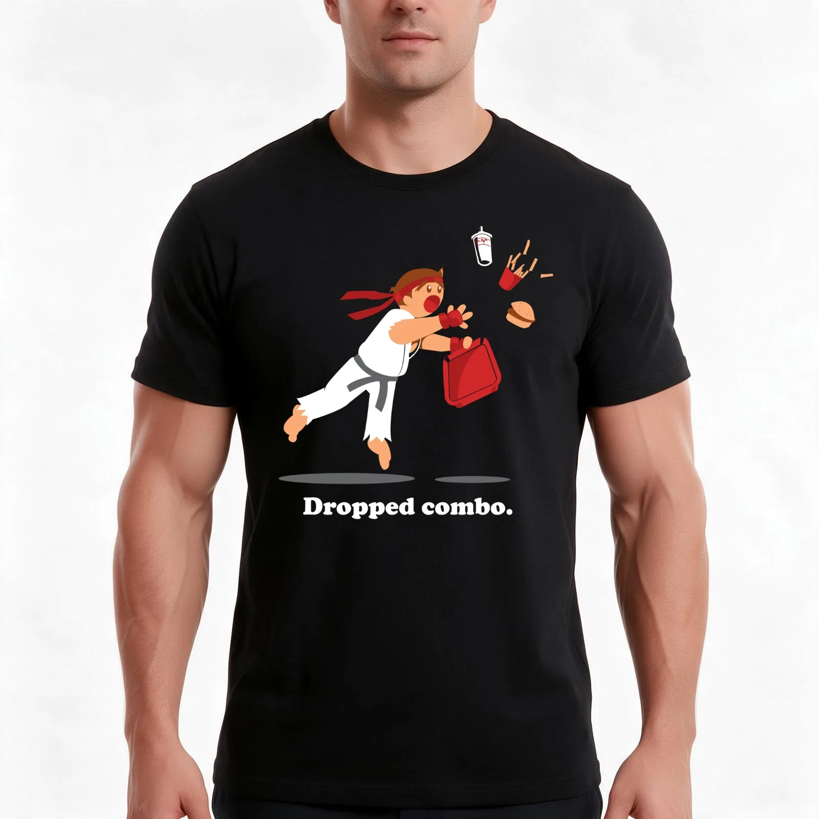 Dropped Combo T-Shirt, Summer Casual Cotton Tee, Oversized Streetwear Tops, Vintage Graphic Print, Loose Fit Short Sleeve