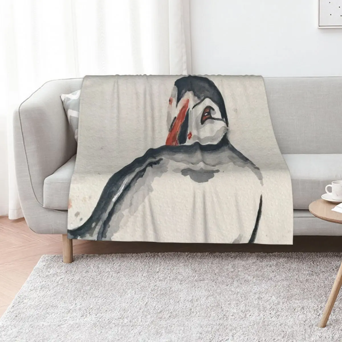 

Puffin Throw Blanket Bed Fashionable Luxury Throw Single decorative Blankets