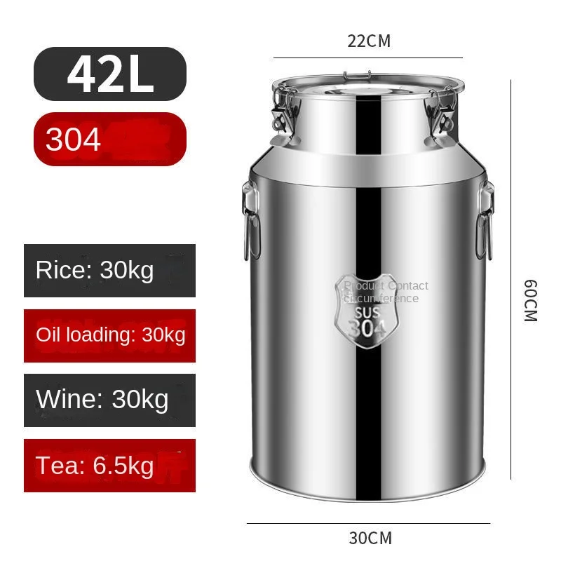 Stainless Steel Fermenters Wine Fermented Beer Fermenters Milk Barrel Sealing High Quality Oil Barrel Tea Canister Storage Pot