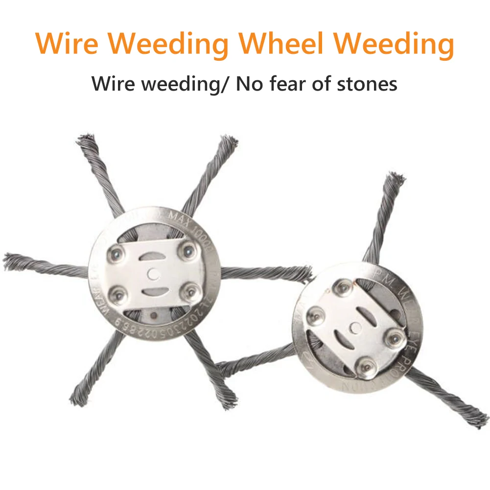 3/6 Head Steel Wire Grass Trimmer Head Lawn Mower Grass BrushCutter Dust Removal Weeding Plate Swing Metal Blade for Garden Tool