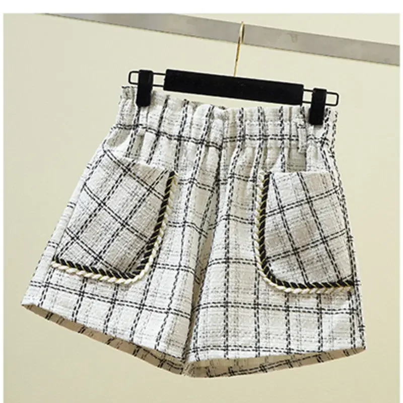 Kids Shorts Girls\' Tweed Shorts Small Style Casual Pants Kids Clothes Girls Cute Shorts Baby Pants