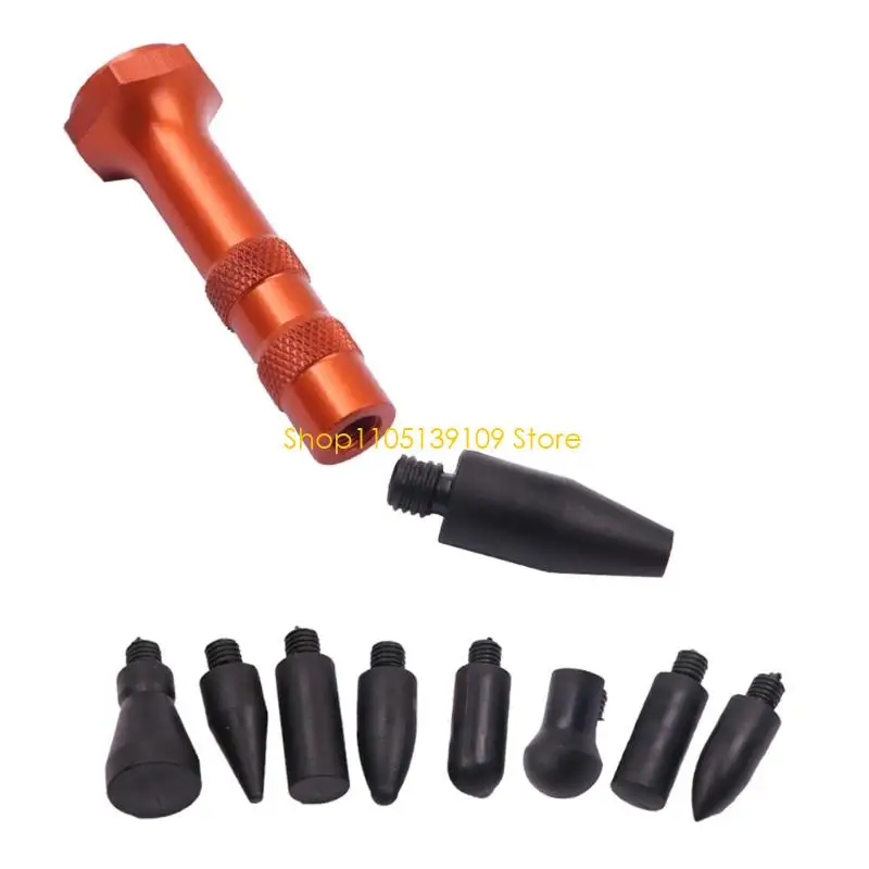 차량 본체용 교환 가능 헤드가 있는 인체공학적 금속 자동차 찌그러짐 수리 도구