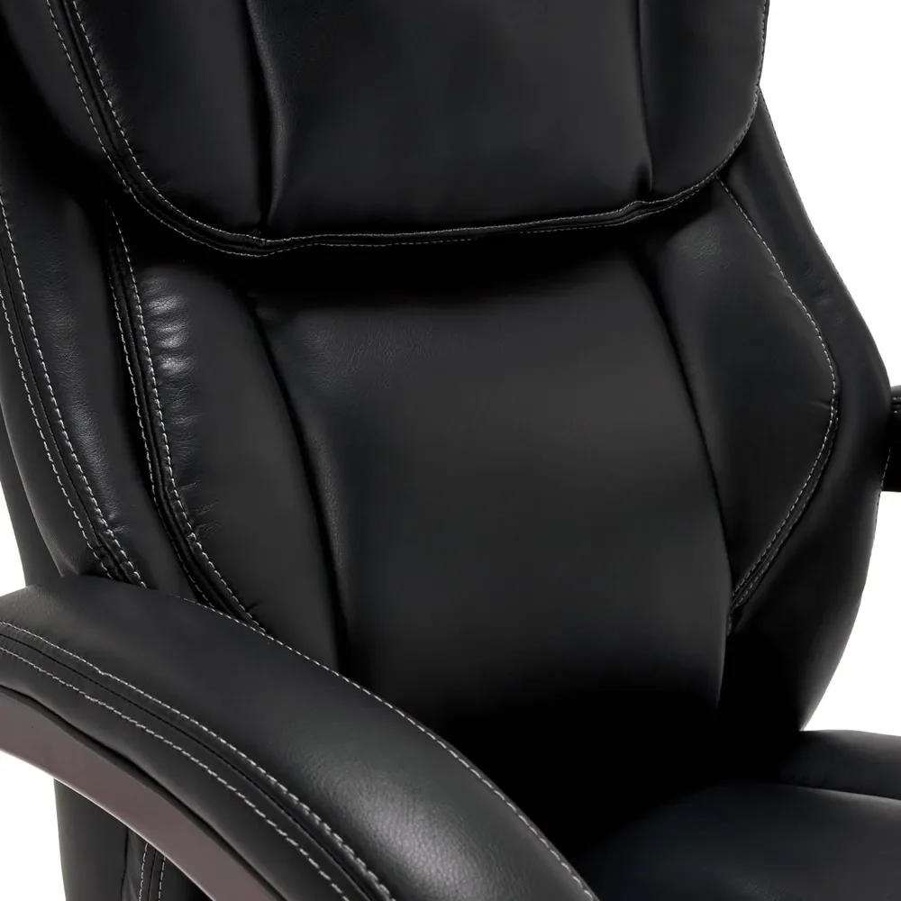 Чехол на офисное кресло Bellamy Executive Office Chair с подушками из пены с эффектом памяти, край сиденья с водопадом, подлокотники из цельного дерева и основание