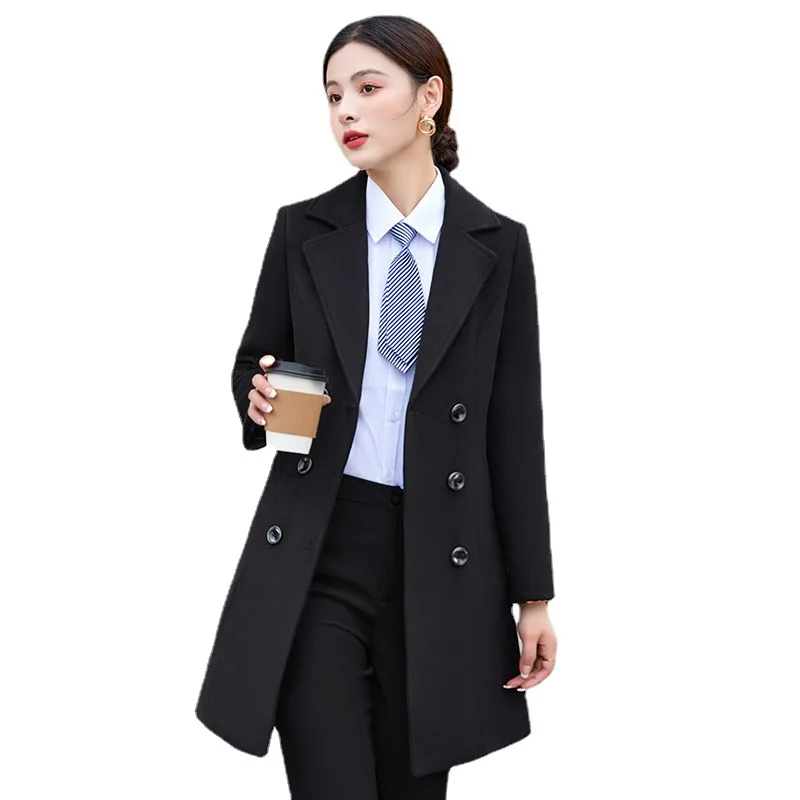 厚手のウールコート,プロの冬服,作業服,4秒の銀行ケース