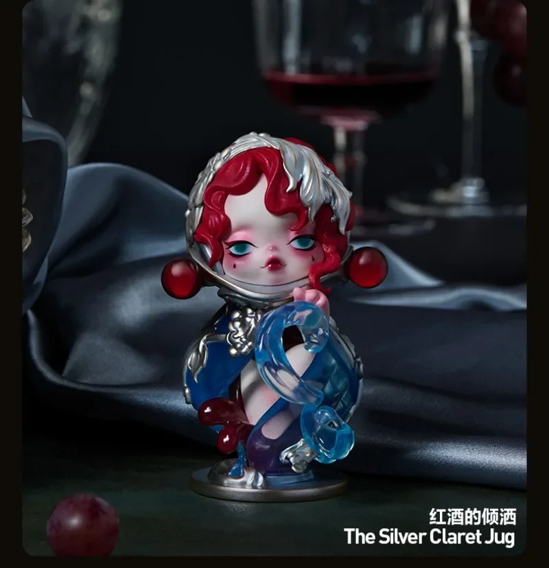 POPMART 2025 منتج أصلي جديد Skullpanda طاولة طعام سلسلة صندوق أعمى التماثيل هدايا عيد ميلاد لطيفة وساحرة #1