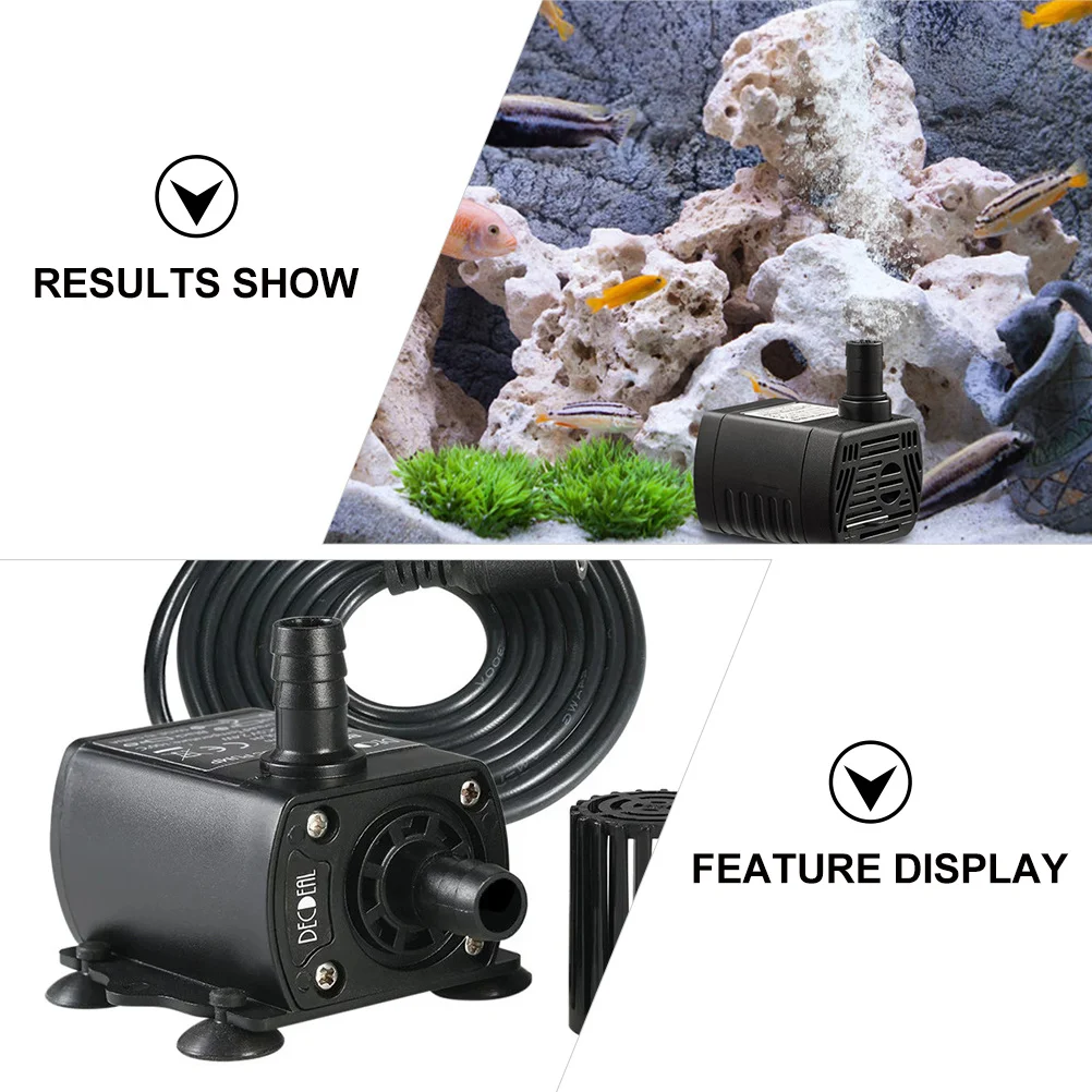 

12V Brushless Dc Water Pump Miniature Submersible for Aquarium Pond Garden Water Cooling System Strong Wear Resistant Rotor