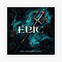 Epic The Musical The Vengeance Saga 5PCS Stickers for Car Print Decor Anime Kid Stickers Wall Decorations Cute Room