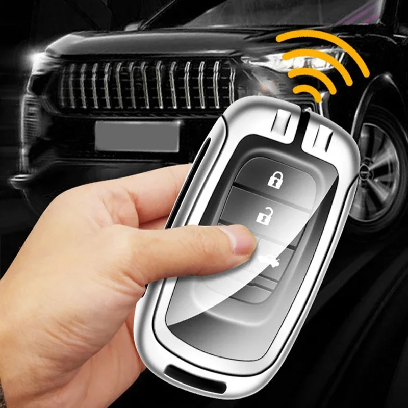 Zinc Alloy Car Key Case For Honda Civic 2022/2023 Models Remote Control Protector For Honda  Accord Special Key Cover Keychain