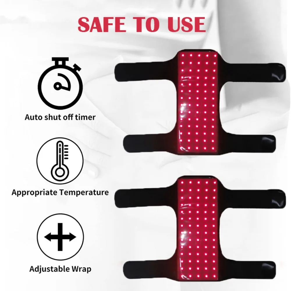 LED Red Light Therapy Pad Infrared Blanket Light for Knee Pain Relief Body Relaxation Healthcare Portable Home Red Light Device