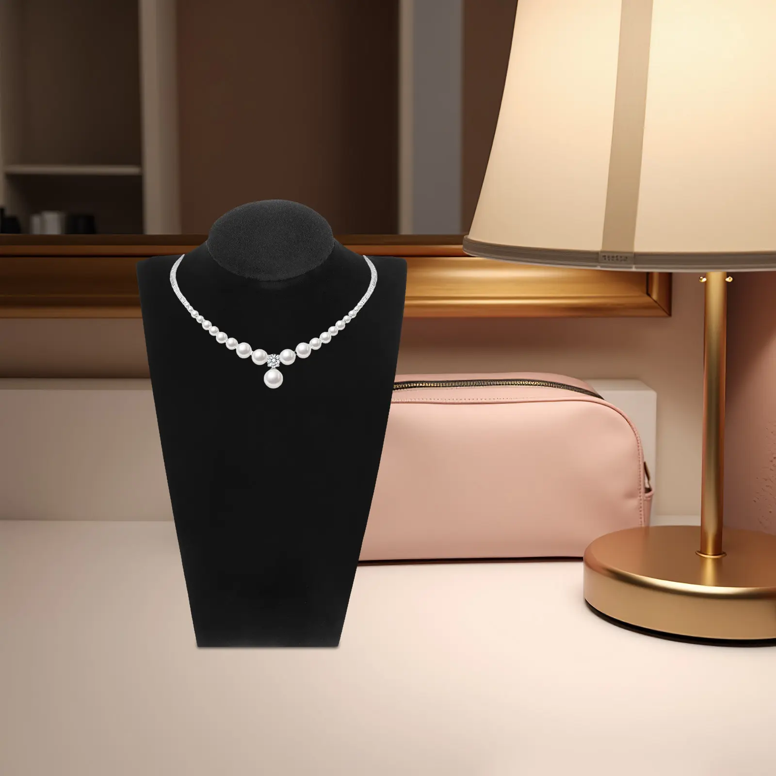 

Подставка для ювелирных украшений в форме шеи: держатель для ожерелий и серег, стильный дизайн для подарков и розничной торговли