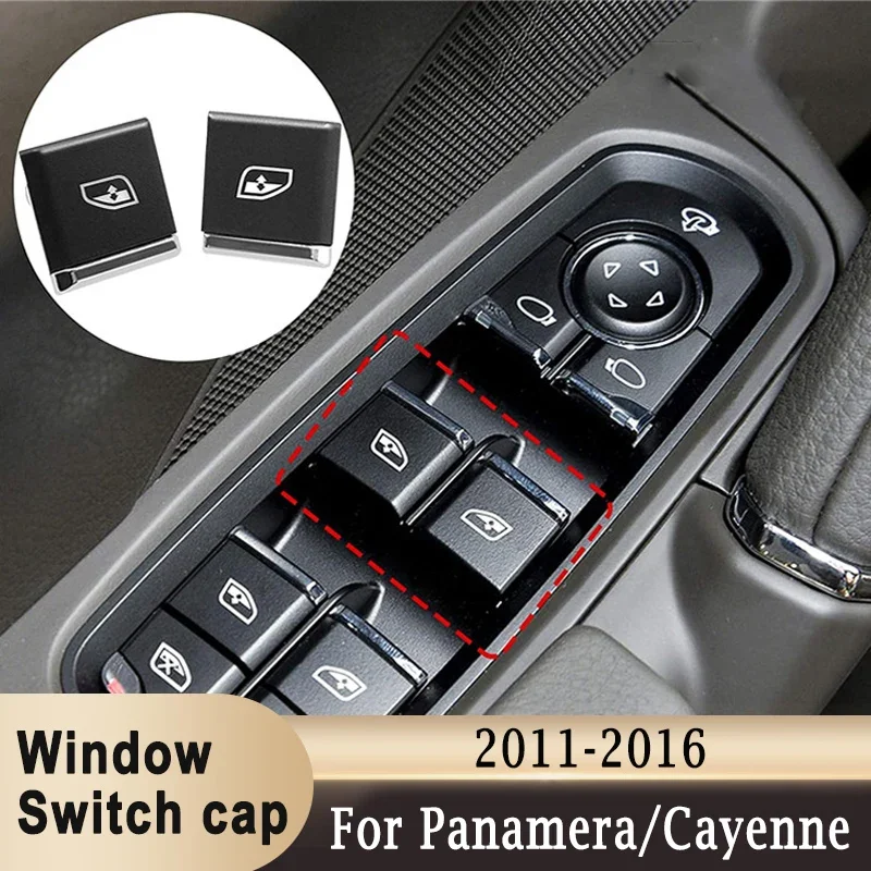 Car Window Switch Button Cap Cover Driver Master Side for Porsche Panamera / Cayenne 2010-2016 for Macan 2014-2018