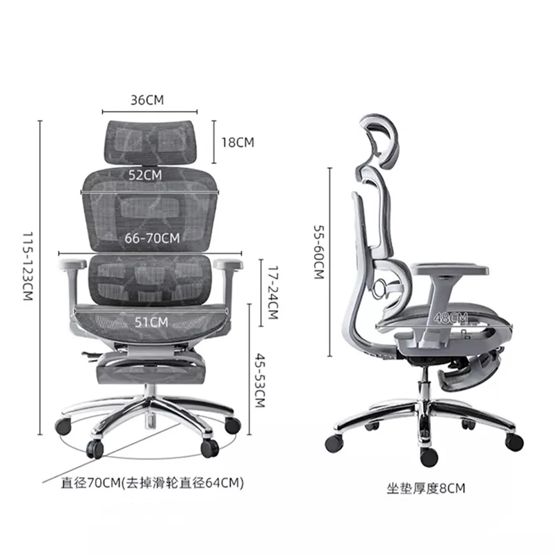 Ergonomic Gaming Office Chair Computer Rolling Mobile Desk Office Swivel Chair Living Room Cadeira Escritoiro Furniture LJ50OC