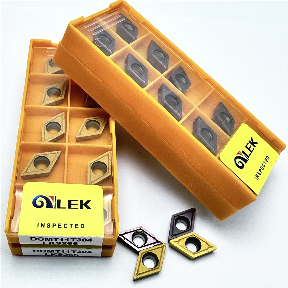DCMT 070204   DCMT11T304 DCMT11T308 كربيد إدراج أداة تحول داخلية عالية الجودة إدراج معالجة الصلب أداة مخرطة CNC