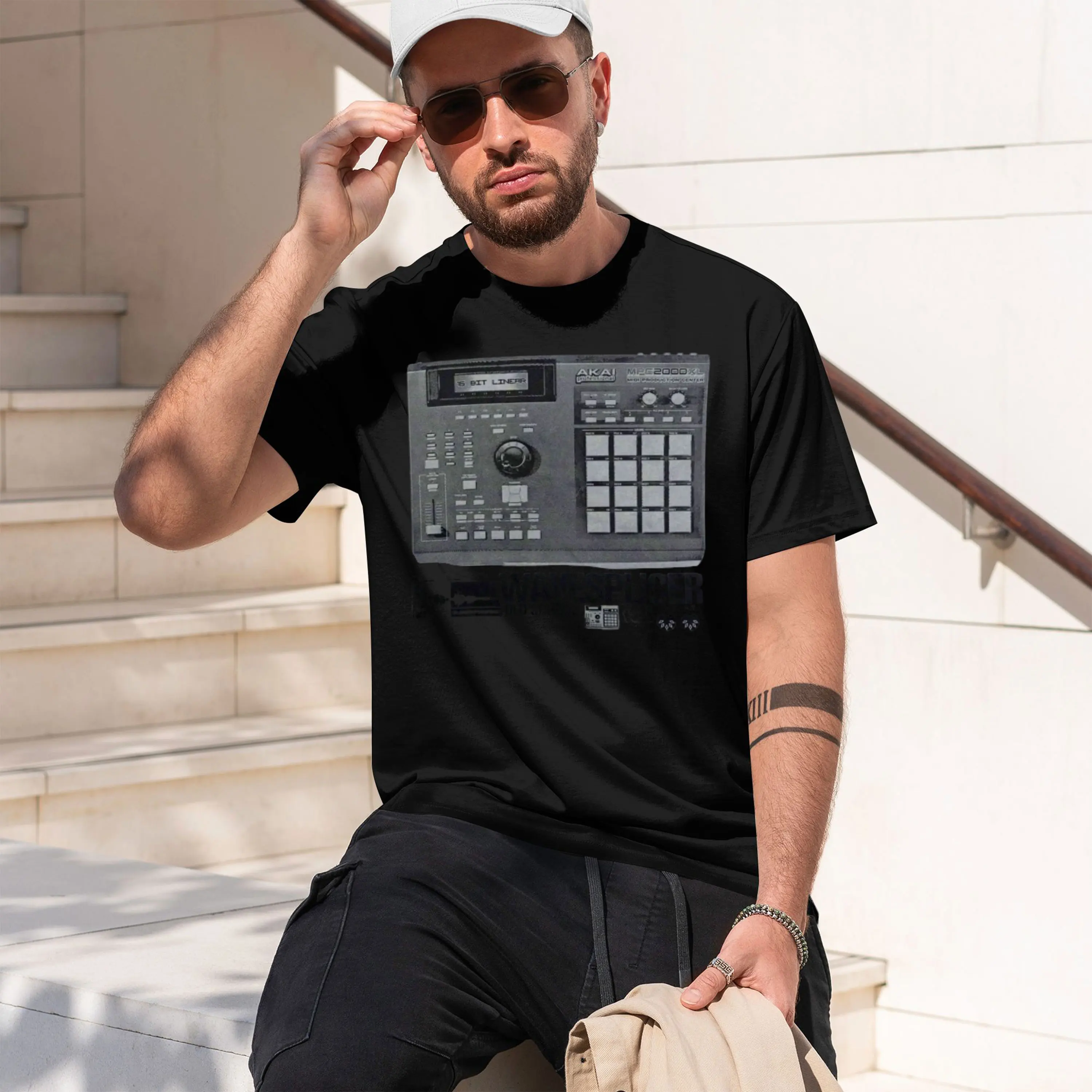 2026 New Model Akai Mpc 2000Xl T Shirt Beat Maker Drum Sampler Sequencer Dj Grey Harajuku Tops Fashion Unique T Shirt