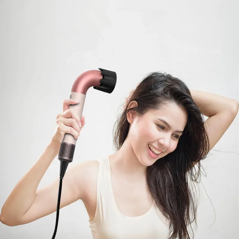 مجفف شعر أيوني احترافي عالي السرعة، 4 في 1، مجفف يد أسرع من الصوت لمجفف الشعر المحمول بالأيونات السالبة HD18