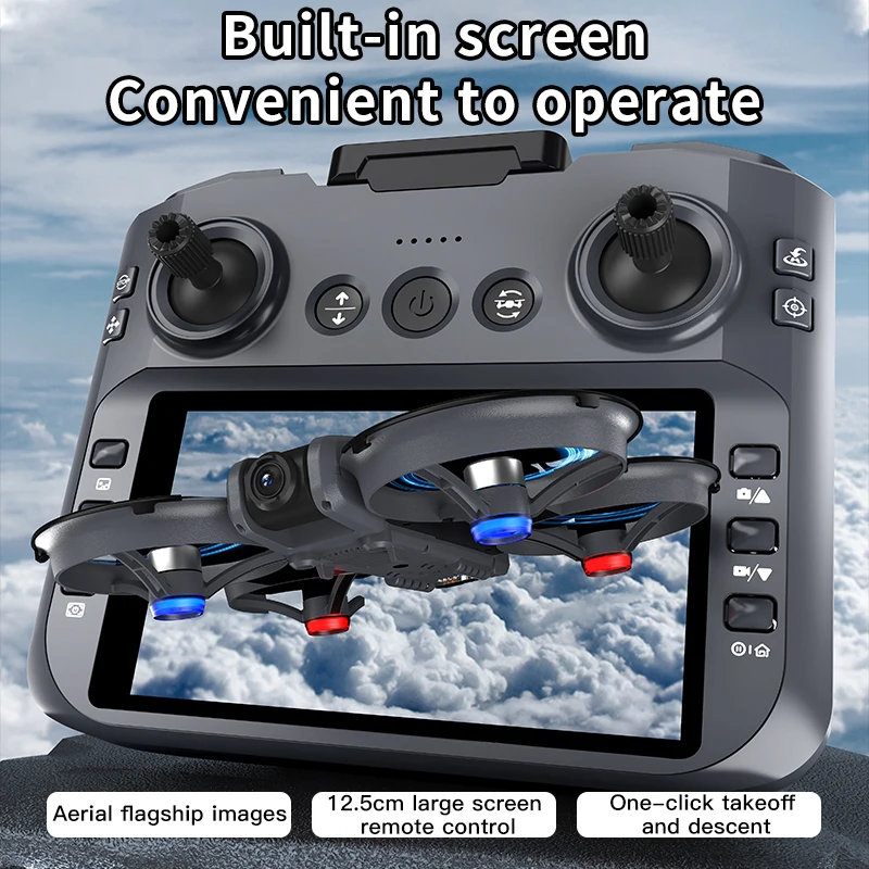 

brushless motor 4.5-inch with screen remote control, electrically adjustable camera, optical flow positioning drone drones X226