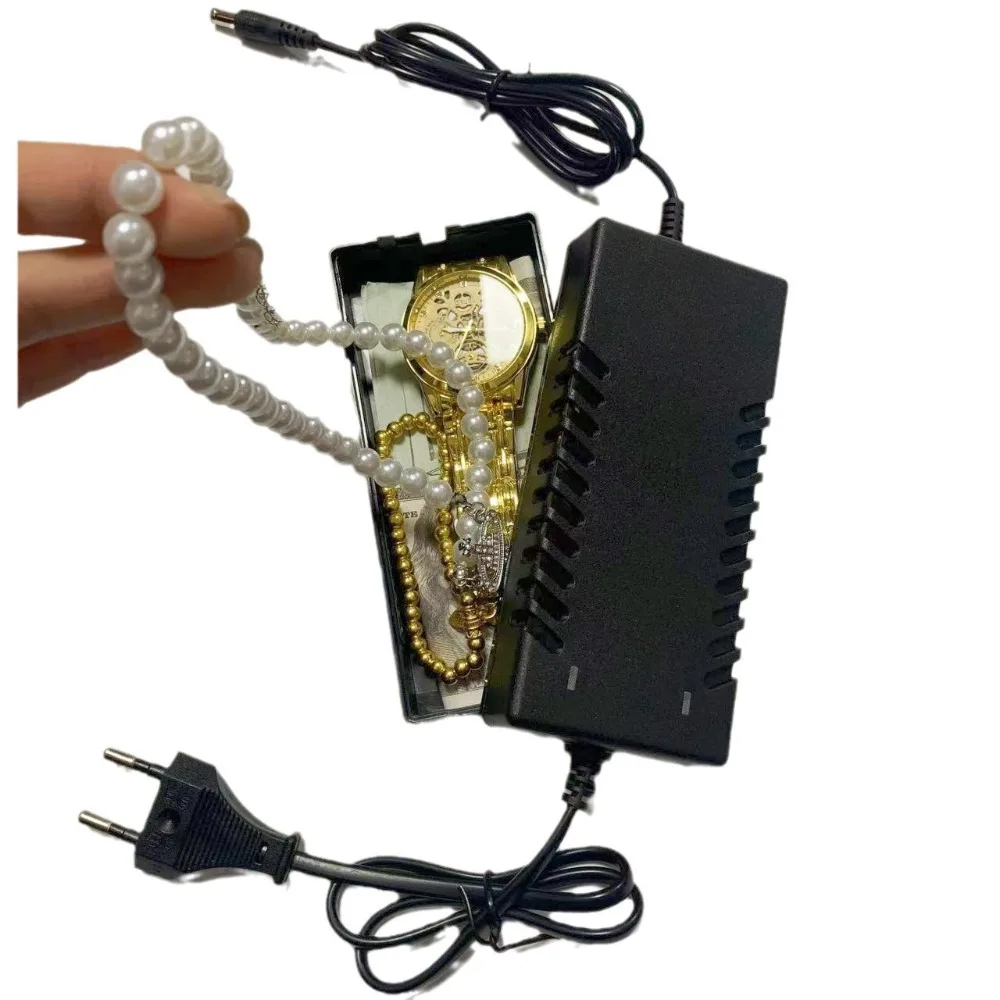 صندوق تخزين شاحن الكمبيوتر المحمول المزيف عبر الحدود الجديد - حافظة مخفية سرية لخبز الأموال والمفاتيح والمجوهرات والأشياء الثمينة #3