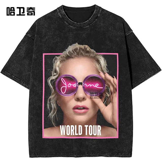 

American Street Retro Washed T-Shirt - Loose Oversized Fit Distressed Tee for Men Women Vintage Casual Streetwear