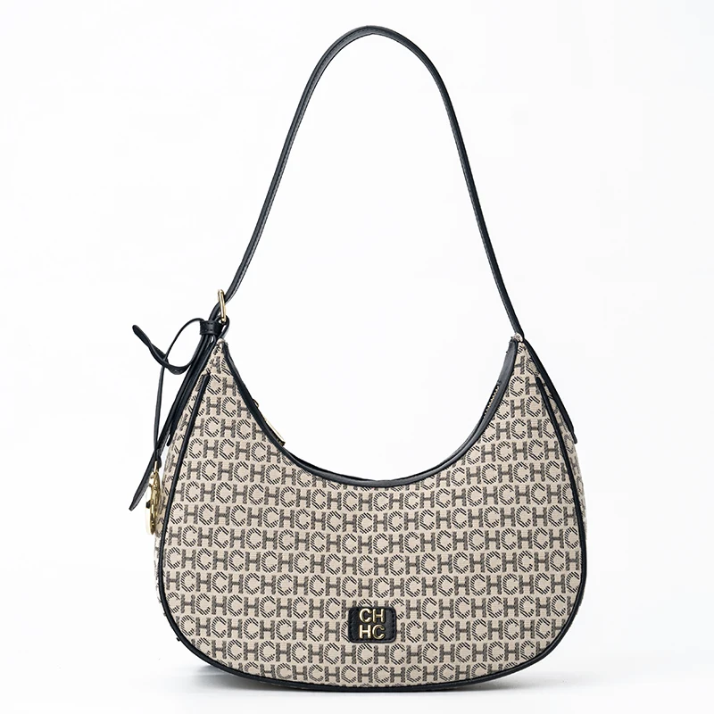 

CH Small Delicate Shoulder Bag Dinner Bag Handheld Multi-purpose Shopping Versatile Convenient Letter Print Design Bag Fashion