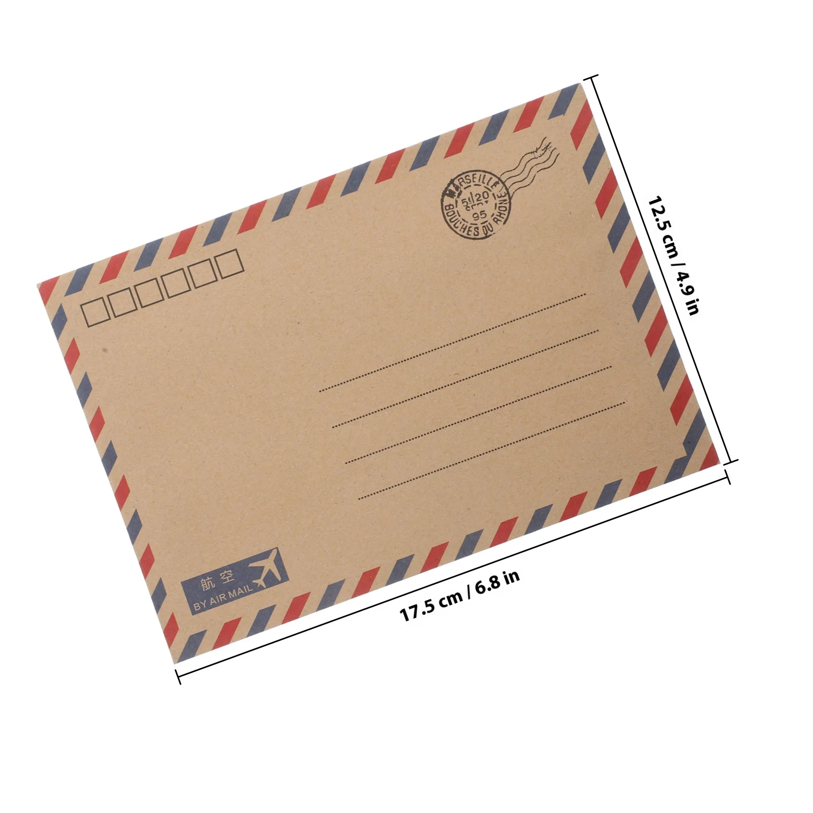 48pcs Vintage Envelopes Kraft Paper Airmail Stationery Set Cards Postcards Letter Paper WeddingInvitations for school and office