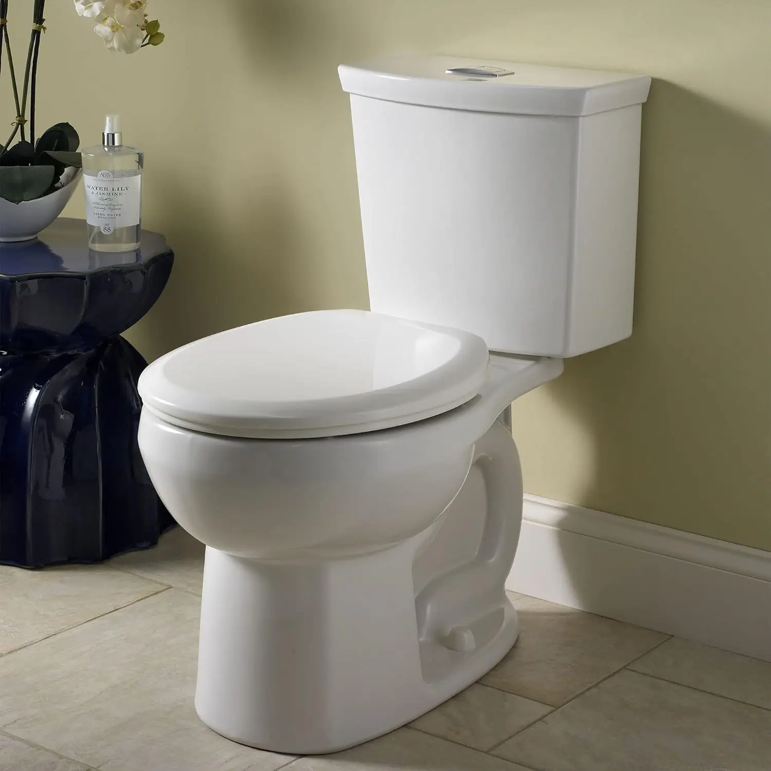 H2Option Two-Piece Toilet, Round Front, Standard Height, Dual Flush, White, 0.92 - 1.28 gpf